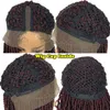 MH Natural Black Color Box Crochet Braid Hair Lace Front Wigs Pre Plucked Braided Synthetic Braids For Women3524808