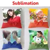 2021 Ny Bowknot Pillow Case Personlig Sublimation DIY Soffa Kuddehölje Hotell Sovrum Decoration 40 * 40cm