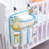 Monokrom Baby Bed Förvaring Hängande Bag Sängkläder Sängsidan Blöja Storager Box Matning Flaskleksaker Ta In Lådor Enkelhet Barn Kids 31hd Y2