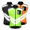 Reflektierende Weste, hohe Sichtbarkeit, Motocross, Reiten, Geländefahren, Radfahren, Sicherheit, Windjacke, Herrenwesten