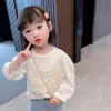 Toddler Girls Tops Floral Girls T Shirt Casual Style T-shirts For Children Spring Autumn Children's Clothes 210412