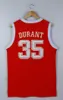 Texas Longhorns Kevin Durant 35 Retro throwback College Basketball Jerseys Embroidery Stitched