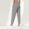 Pantalones de estudio de yoga para mujer Traje para mujer Pantalones deportivos con cordón de secado rápido para correr Estudio de danza sueltos Jogger Pantalones de yoga para niñas Gy4114916