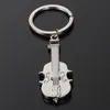 Keychains Original Ambiental Musician Violin Metal Chain Key para fã de música Sovevenir Smal22