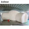 Outdoor 5m dia Camping Clear Inflatable Bubble Tent house Air Dome Igloo Transparent with Single Tunnel,tow rooms Privacy Tents