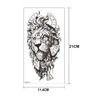 Dark Style Temporary Tattoo Flower/snake/dragon Sexy Sticker Body Art Stickers Black Lion Skull Tattoo Sleeve For Women Men Boys Sexy