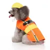 Kedi Kostümleri Köpek Cadılar Bayramı Kostüm Autume Kış Pet Köpekler Giysi Komik Mühendis Rol Oynat Şapka Giydirme Aksesuarları