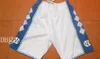 AA NBAUNC Jersey Embroidery shorts North Carolina #15 Vince Carter Blue White Stitched NCAA College Basketball Jerseys