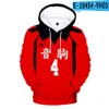 Älskade av ungdomar Haikyuu !! Manga Bokuto Koutarou 3D Hoodies Sweatshirts Män Kvinnor Kids Pullovers Populära Cosplay Kläder Y0319