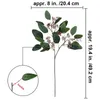 6 Pcs Faux Seeded Eucalyptus Spray Greenery Artificial Leaf Green Spring Stems for Floral Arrangements250Q