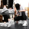 Flying Woven Korean Style Trendy Womens Men Athletic Shoes Storlek 46 Lätt och andningsbar herr Casual Sports Sho för Man Code W-G133