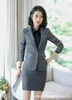 Women's Suits & Blazers Women Autumn Blazer Long Sleeve Single Button Ladies Jacket Office OL Slim Feminino Abrigo Mujer Gray Black Blaser