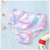 Three-Pieces Sets For Baby Girl Summer Swimsuit Two-Pieces Fish Scales Girls Bikini Swimsuits Kids Toddlers Bathing Suits Children Casual Beach Swimwear