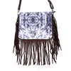 الأكياس المسائية كاملة البقر البني البقر النباتي للنساء النباتي Hobo Fringe Crossbody محفظة Lady Vintage الصغيرة حقيبة يد صغيرة for281e