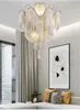 Lampes suspendues Lustre de plafond à LED de luxe gland créatif en aluminium éclairage intérieur salon hall escalier lustres villa lustre