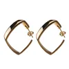 Semplici orecchini a cerchio femminili Orecchini Huggie con superficie geometrica liscia francese europea e americana di fascia alta, gioielli per le donne