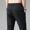 신축성있는 허리 클래식 남자 캐주얼 바지 스트레이트 레귤러 Streetwear 남성용 흑인 육군 녹색 회색, 708 남자