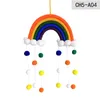 Arc-en-ciel bébé chambre décoration manuel armure nuage boule pendentifs enfants chambre tenture murale maison enfants mignon Multi couleur 14jy G2