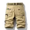 Pantaloncini da uomo estivi Camouflage Tattico Cargo Tasca grande Allentato da lavoro Beach Bermuda maschile 38 210603