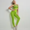 Gym Clothing Strip Seamless Women Yoga Set For Fitness Sports Suits Wear Running Top Bra Leggings Workout Pants Tracksuits -40