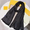 シルクスカーフファッションマン女性4シーズンショールレタースカーフサイズ180x70cm 5色高品質