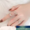 925 Sterling Silver Butterfly Adjustable Ring For Women Wedding Jewelry Valentine's Day Gift