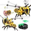Honeybee bricolage Bumblebee Flying Insectif Bâtiment Blocs Briques Jouets Décor cadeau