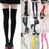Мода женские чулки длинные хлопковые чулки для девочек сексуальные теплые бедра высоко на коленах носки женские аксессуары Y1119