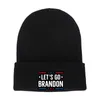 Newlet's GO Brandon Dzianiny Woolen Hip-Hop Hat American Kampania Męskie i damskie Zima Ciepła Cap RRF11754