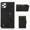 Flera kortplatser Flip Case för iPhone 12 Mini 11 Pro Max XR XS 8 Plus Samsung S20 Ultra Lagoble Leather Wallet Protector39234989015