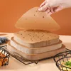 Tools & Accessories 100pcs Non-stick Mat Disposable Baking Sheets Frying Cooking Papers Air Fryer Bamboo Steamer Liners Perforated Silicon P