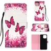 Custodie a portafoglio in pelle 3D per Iphone 13 12 Mini 11 Pro XS MAX XR X 6 7 8 Plus Owl Skull Dream Flower Unicorno ID Card Slot Flip Cover