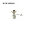 D&K 18mm Glass Bong Bowl Metal Joint Bong Slide Piece For Smoking Water Pipe Accessories 10mm 14mm Male and Female Stainless Steel Unbreakable Solid Pieces Cone