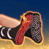 Chaussettes pour hommes 1 paire auto-chauffant respectueux de la peau pratique résistant à la déchirure thermique pied tourmaline chauffée pour la course