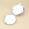 10 색 크리스탈 금속 작은 거울 휴대용 포켓 미니 화장품 미러 라운드 여성 화장품 클램 쉘 유리 BH5234 Tyj를 찾고