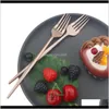 Sets Kitchen, Dining Bar Thuis Tuin Drop Levering 2021 30 Stks Rose Bestek 304 Roestvrijstalen servies Sierware Stickware Set Dinner Knif