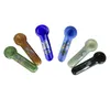 Tuyaux de brûleur à mazout en verre Pyrex Concombre épais de haute qualité Pipe à cuillère à main 4 pouces Tabac Herbe sèche pour narguilés Bong Bubbler