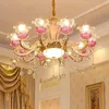 Zinklegering europeisk ljuskrona vardagsrum lampan hotell lampor projekt lyktor romantiska sovrum kristallljus enkelt ljus ljus