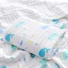 Die neueste 110 x 110 cm große Decke, vierlagige Baby-Gaze-Wickeldecke, Wickeldecke, viele Stile zur Auswahl, unterstützt individuelle Anpassung