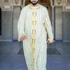民族服ラマダンイスラム教徒のドレスAbayas Dubaiカジュアルカフャンローブイスラム衣装長袖のターンダウン襟の贈り物