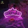 Niestandardowy 3d Neon Sign Motyl Korona Grzyb Światła Neons Dekoracji Lights Dla Party Girl's Gift Birthday Decor