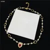 Luxury Love Pearl Diamond Necklace Ruby Rhinestone Earrings Metal Chain Pendant Eardrop Crystal Bracelet Anniversary Gift