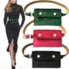 Belts Summer Fashion Gold Velvet High-end Wallet Dual-use Belt With Detachable Mini Bag Tide All-match Cloth Accessories