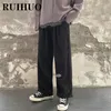 Men's Pants RUIHUO 2021 Corduroy Casual Men Trousers Joggers Sweatpants Hip Hop Streetwear Male Plus Size M-3XL