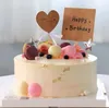 Toothpick Flag Party Cupcake Picks Kraft Fruit Sticks para Cupcakes Bolo Toppers Casamento Do Chuveiro De Noiva Decoração DIY