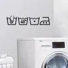 Raamstickers 3D wasmachine muur sticker wasruimte verwijderbare kunst muurschildering home decor poster stickers behang