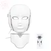 Ingen bieffekt 7 färger Photon PDT LED Facial Mask Face and Neck Mask Light Therapy för hudföryngring