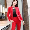 Professional Pants Suits Women Spring Fashion Temperament Slim Long Sleeve Buiness Blazer Sets Office Ladies Work Wear Women's Two Piece