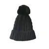 Прекрасная складка Brim Pom Bearies Family Style Solid Twist Knit Pom-Pom Ball Attack Beanie Womish и Kids Размеры Дополнительно