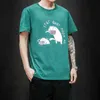 Camisetas divertidas de verano para hombre, camiseta de Anime de moda de algodón para hombre, camiseta informal 5XL para hombre, camisetas de gran tamaño, ropa de calle H1218